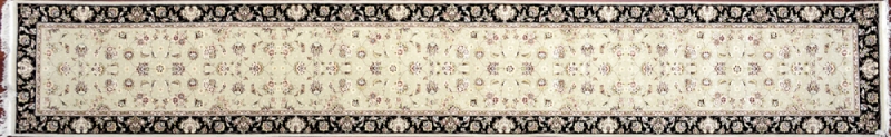 Nain runner 2' 5" by 16' 0" rug with all-over pattern from China